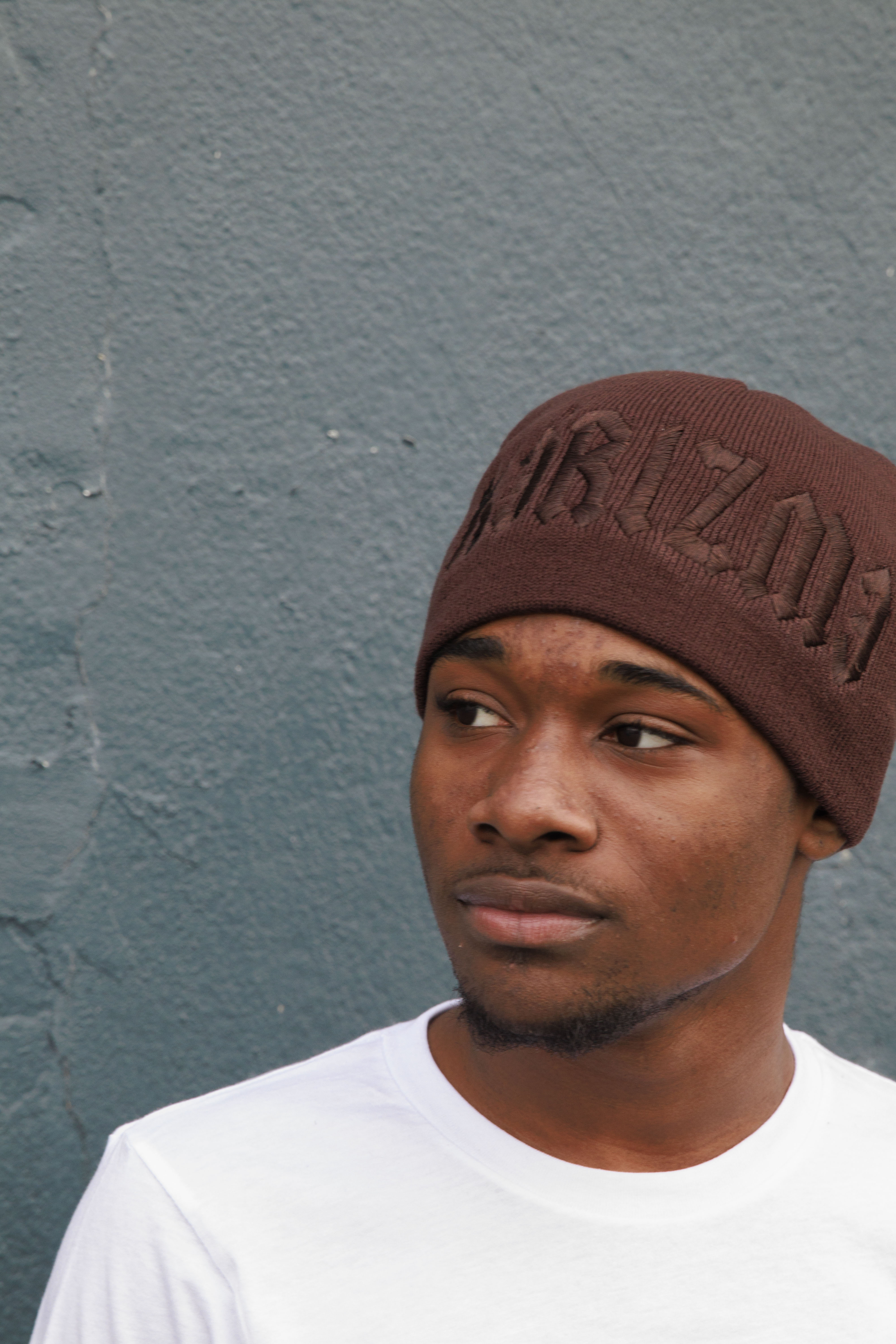 Double Brown Beanie