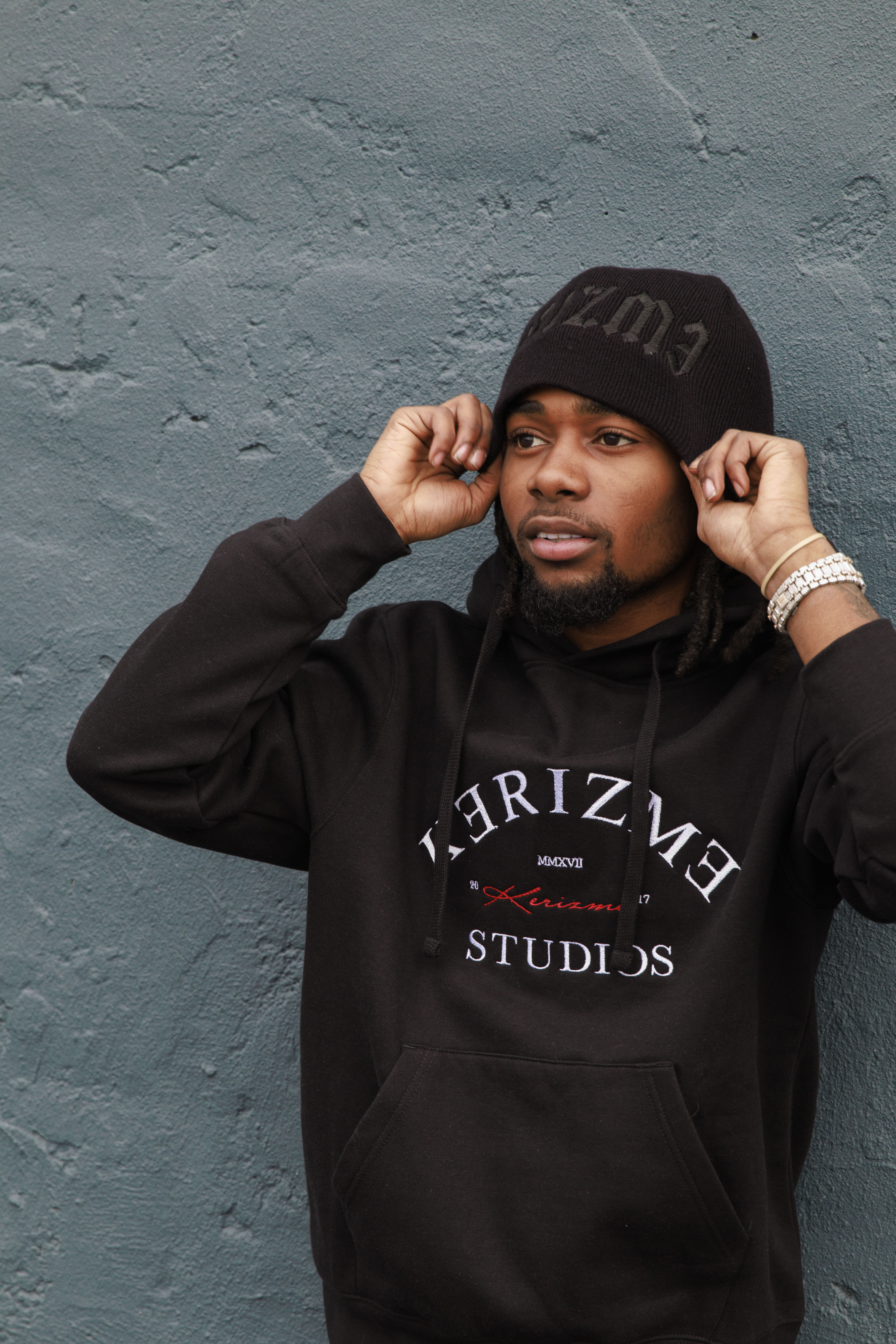 Black Kəˈrizmə Studios Fleece Pullover