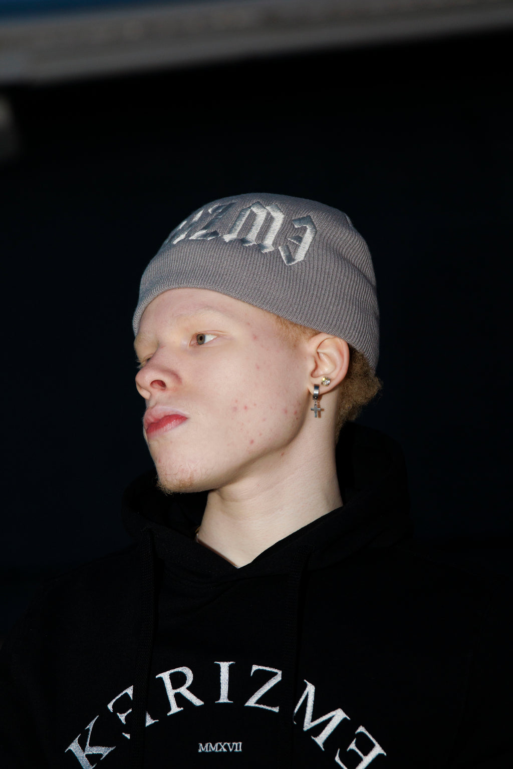 Double Grey Beanie
