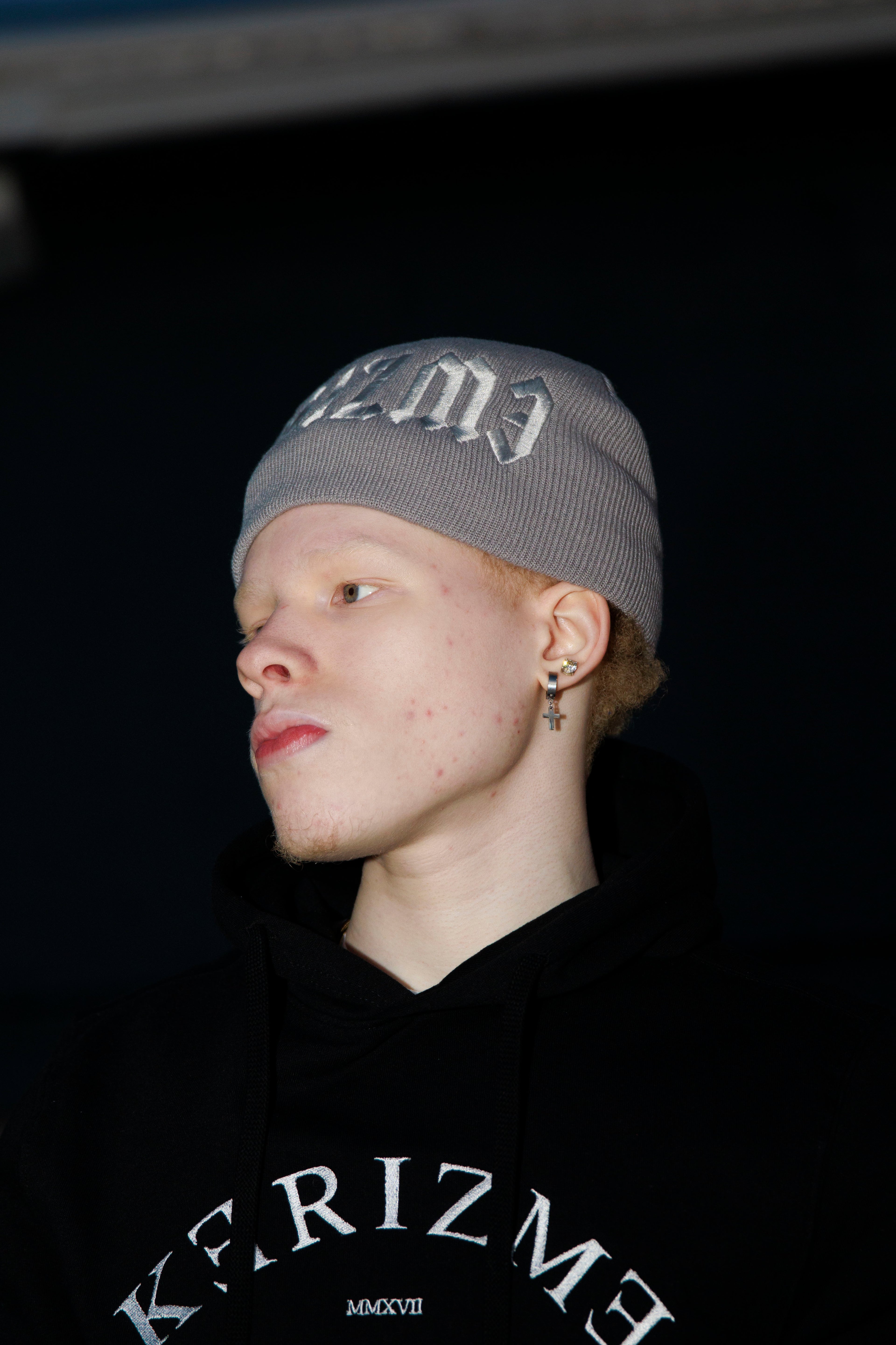 Double Grey Beanie