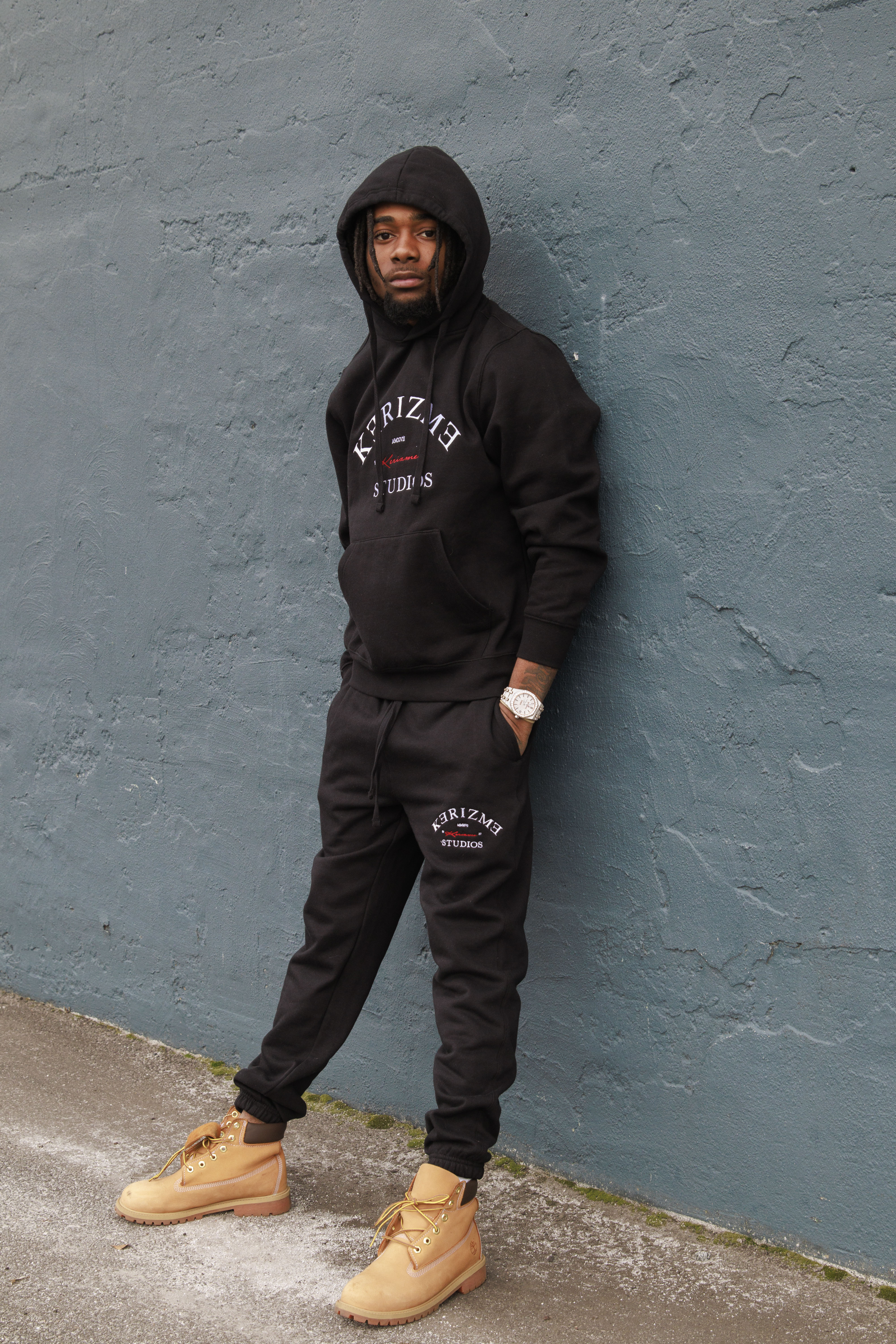 Black Kəˈrizmə Studios Fleece Sweatpants