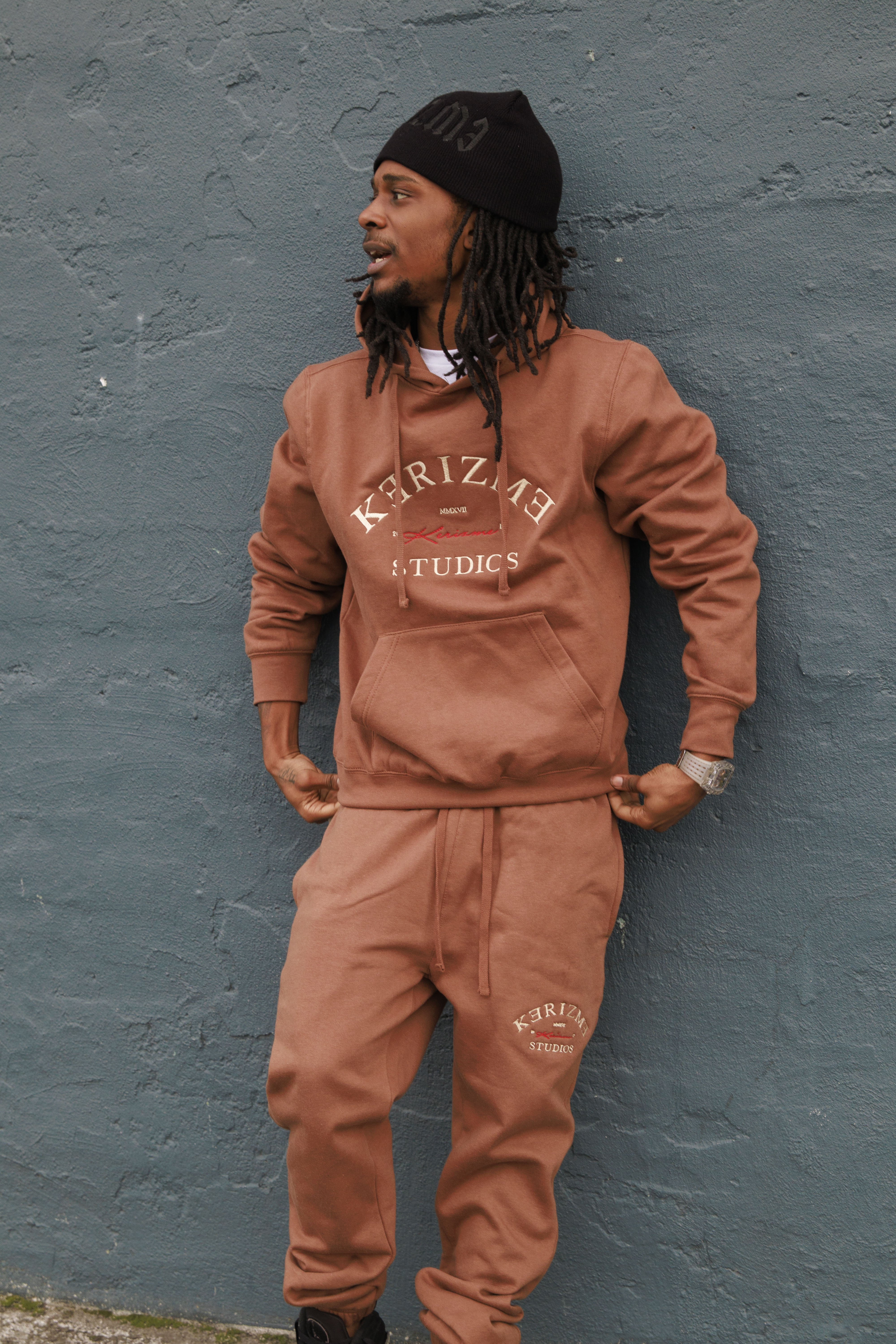 Chocolate Kəˈrizmə Studios Fleece Sweatsuit