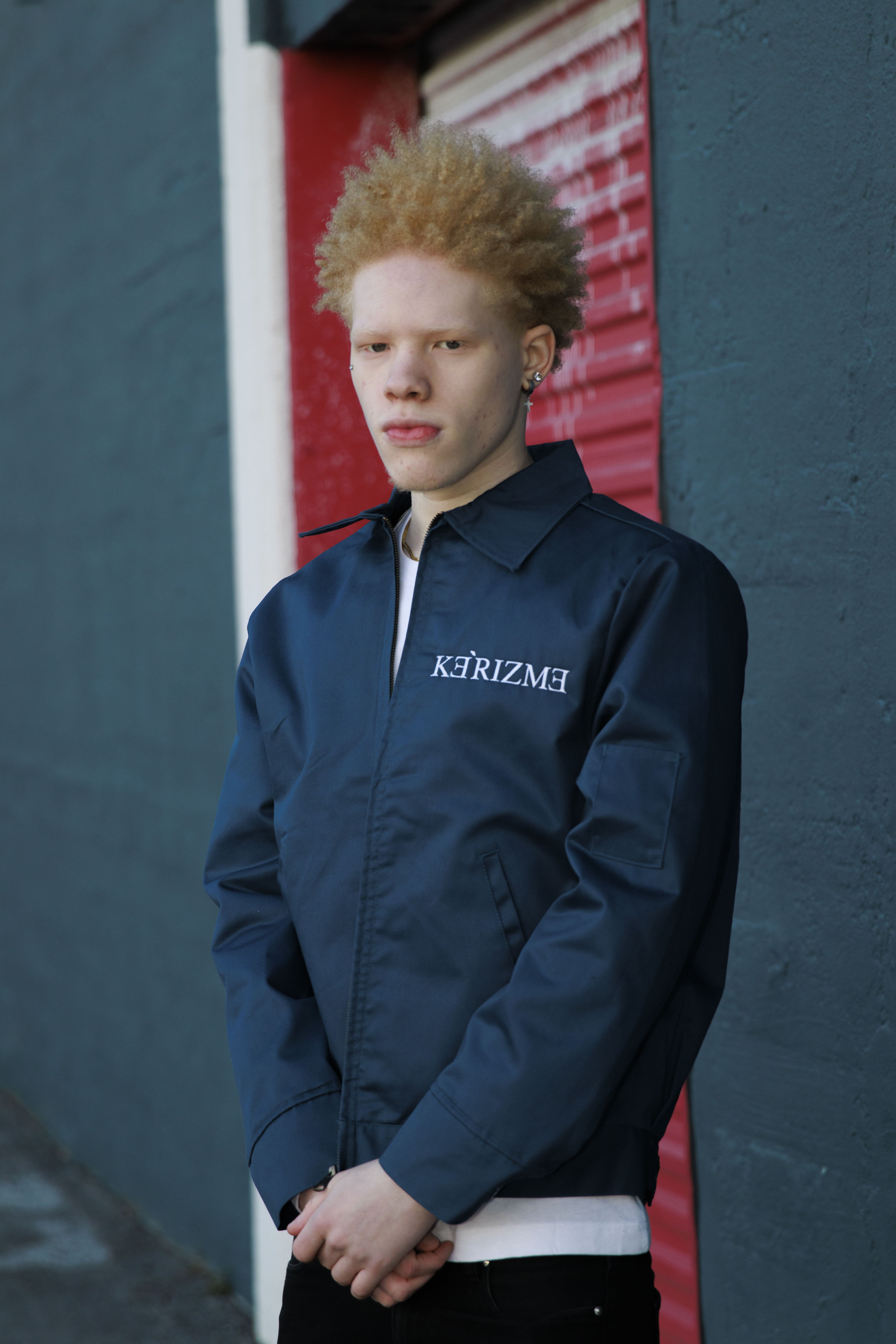 Navy Blue Kəˈrizmə Utility Jacket