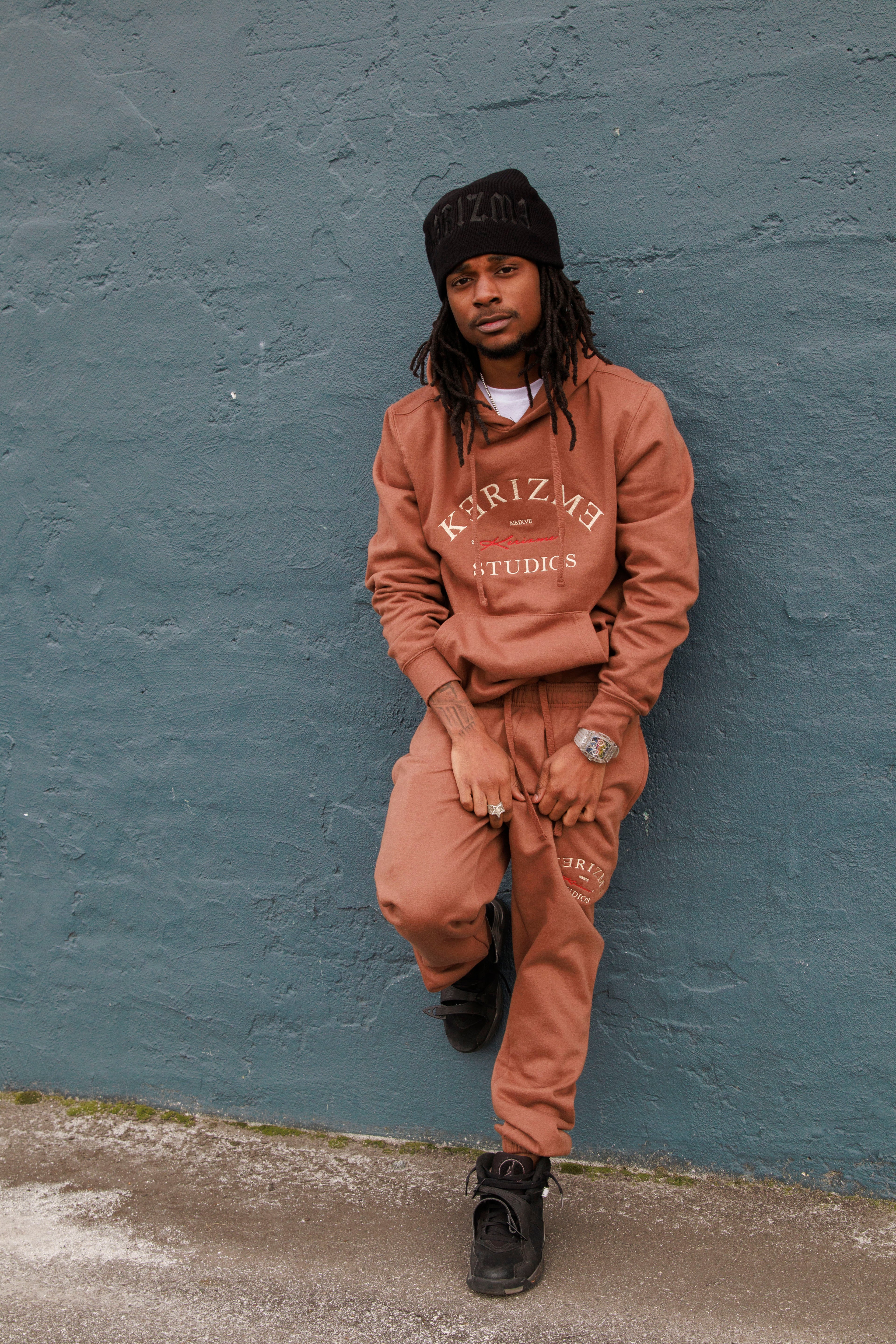 Chocolate Kəˈrizmə Studios Fleece Sweatsuit