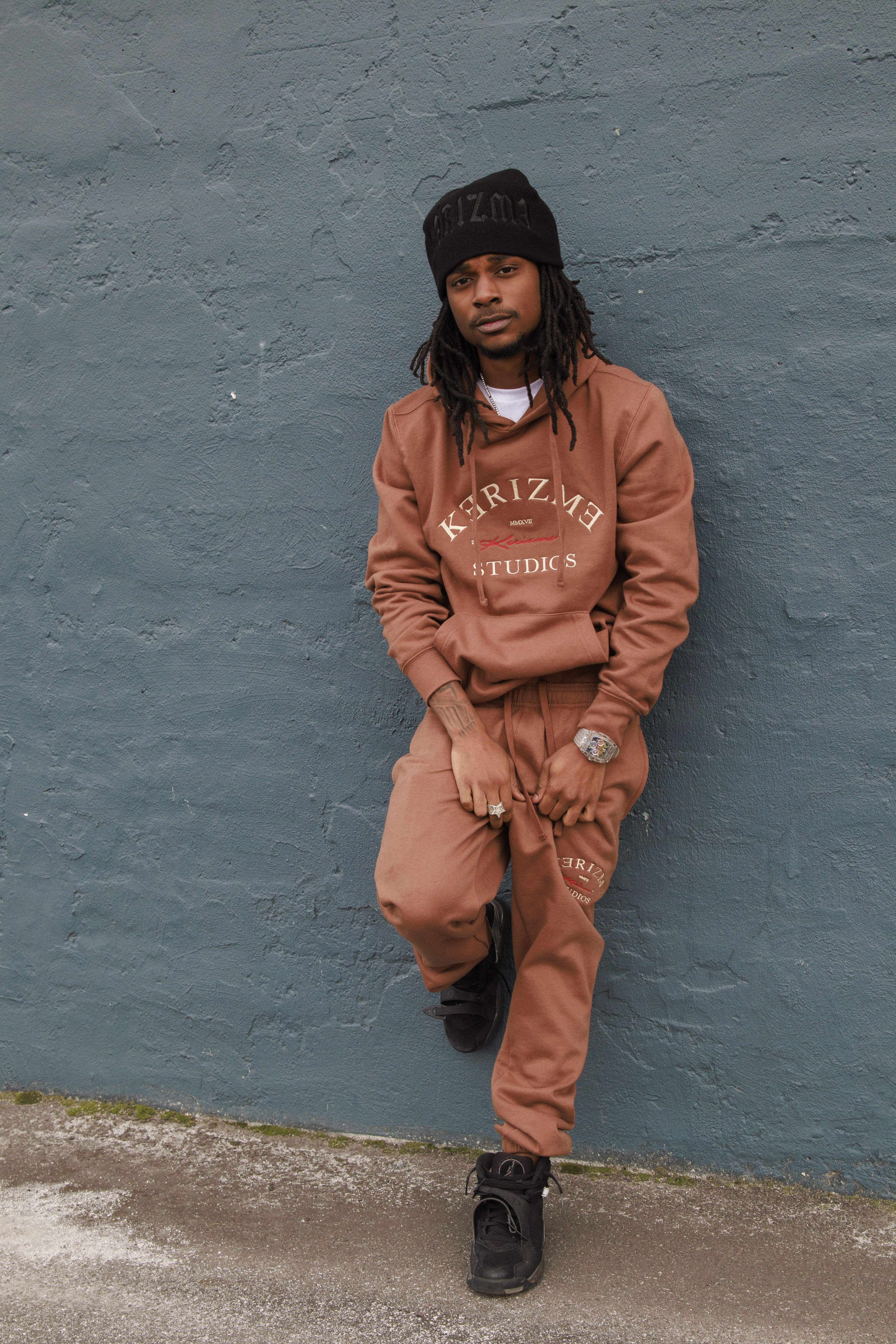 Chocolate Kəˈrizmə Studios Fleece Sweatsuit