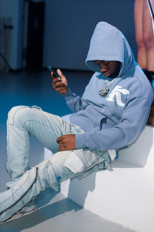 Defective Blue Sundried Hoodie