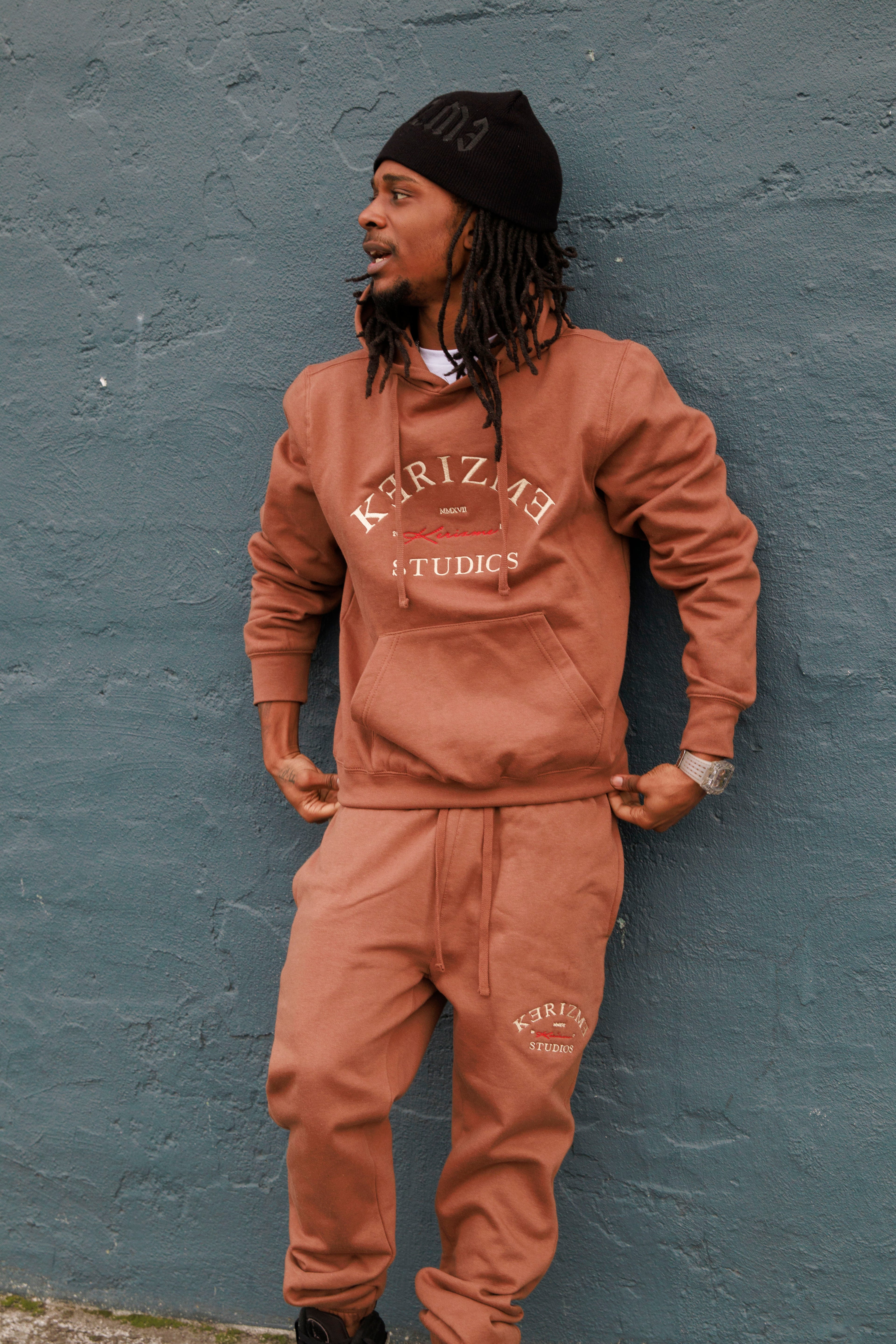 Chocolate Kəˈrizmə Studios Fleece Sweatpants