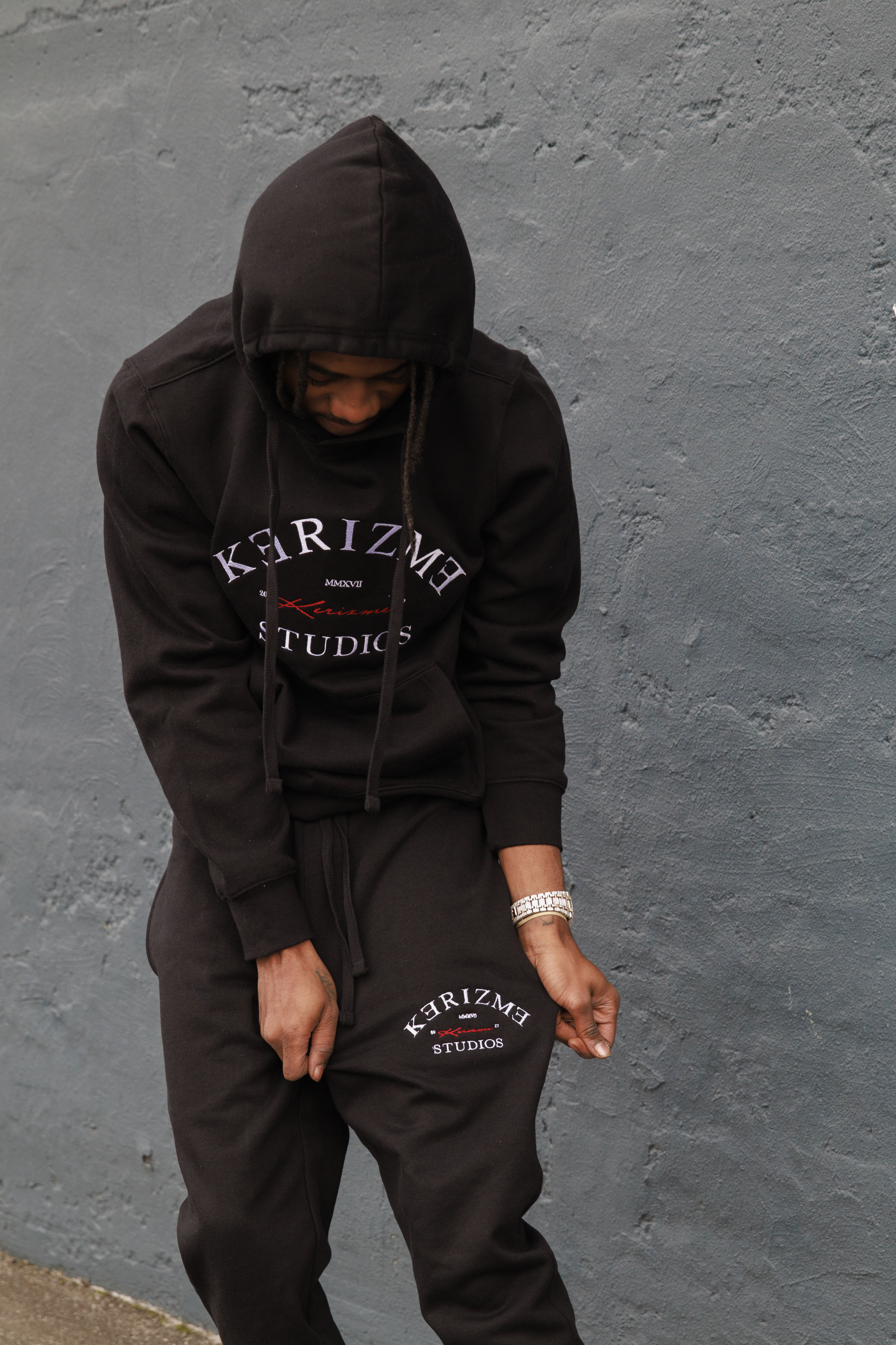 Black Kəˈrizmə Studios Fleece Sweatpants