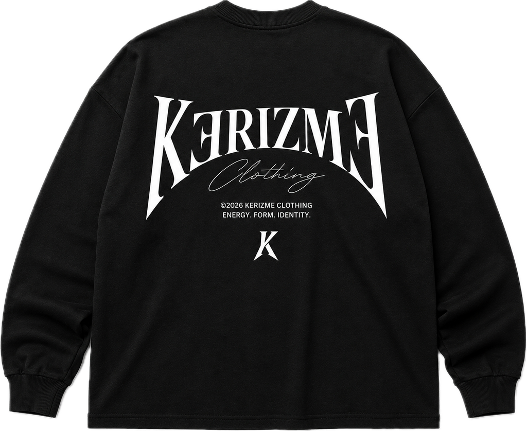 Signature Oversized Long Sleeve — Onyx