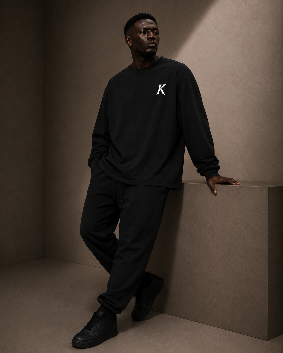 Signature Oversized Long Sleeve — Onyx