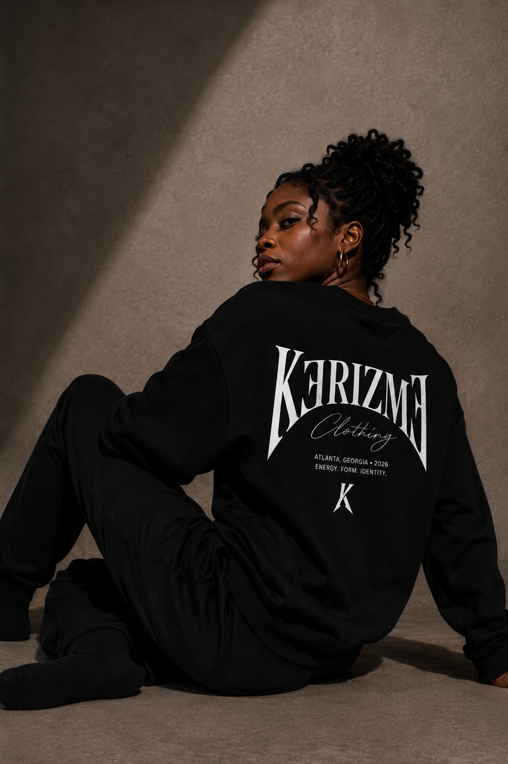 Signature Oversized Long Sleeve — Onyx